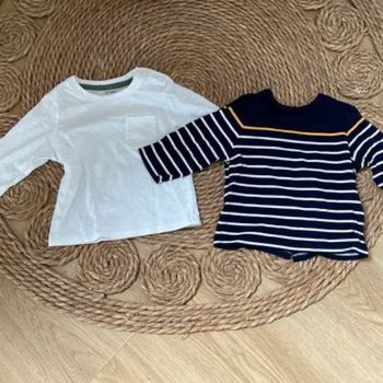 Lot 2 t-shirt manches longues