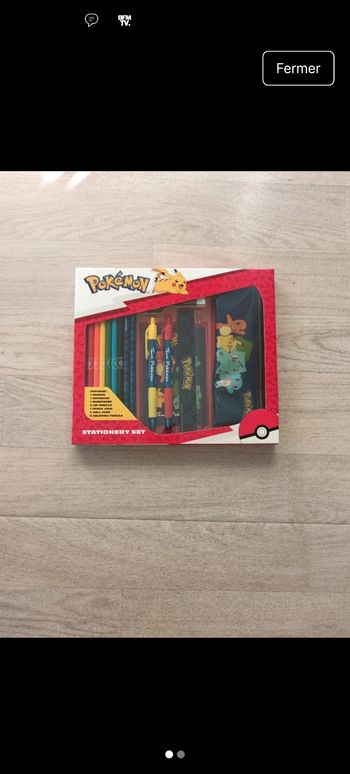 Set papeterie neuf Pokémon
