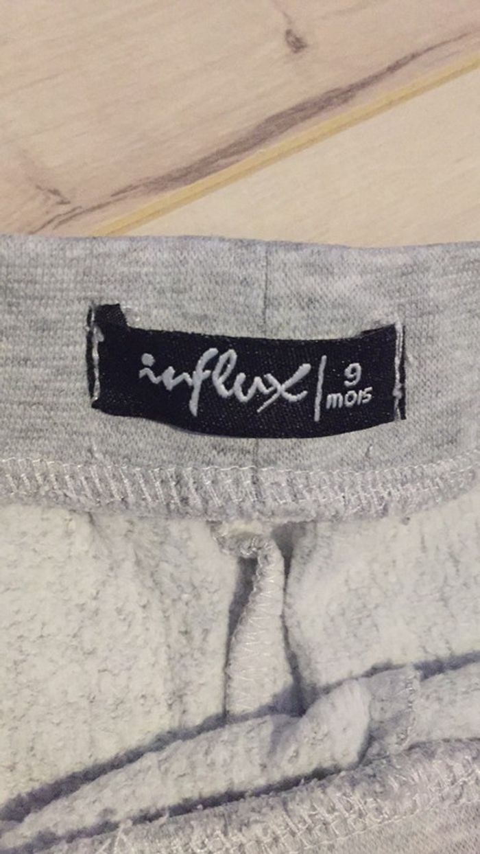Pantalon jogging 6/9 mois Influx chat - gris - photo numéro 3