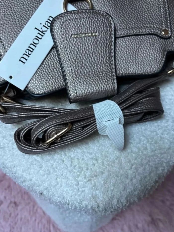 Sac à main Brun doré Manoukian - photo numéro 5