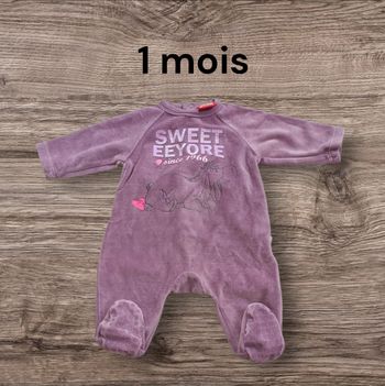 Pyjama Disney violet 1 mois