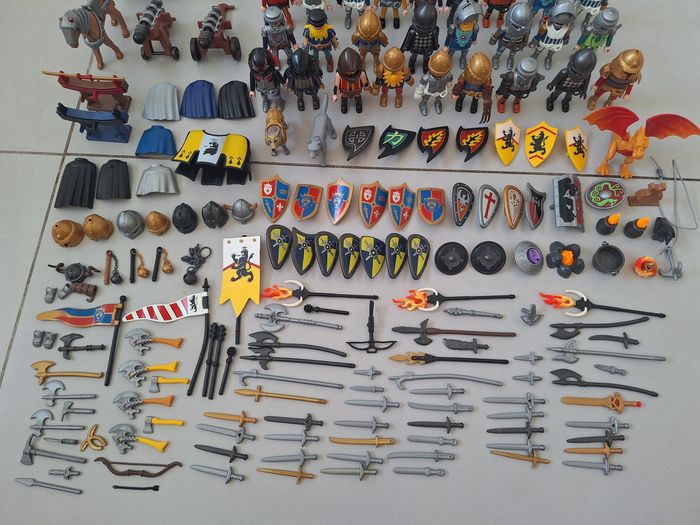 Gros lot playmobi 42l chevaliers guerriers - photo numéro 5