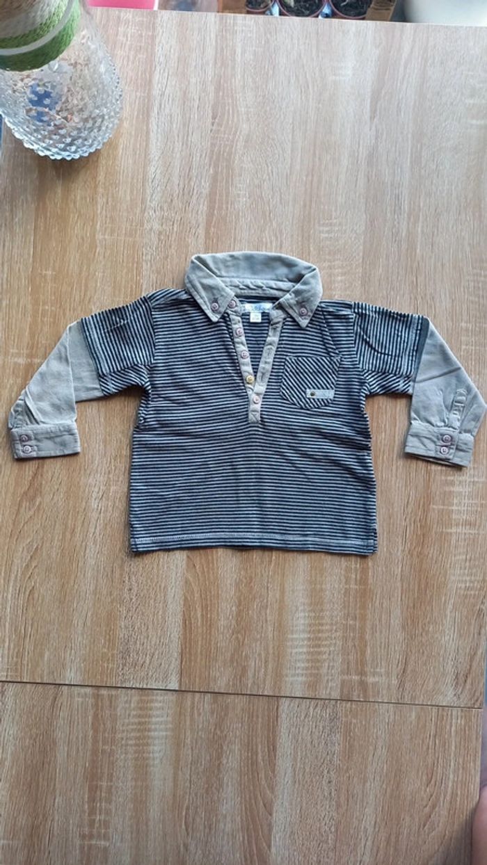 Lot de 5 pulls +1 t-shirt col polo 18 mois - photo numéro 10