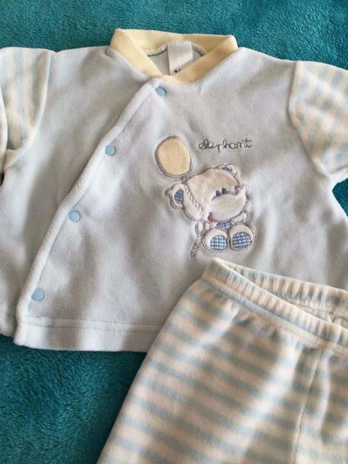 pyjama 2 pièces baby club 62 cm