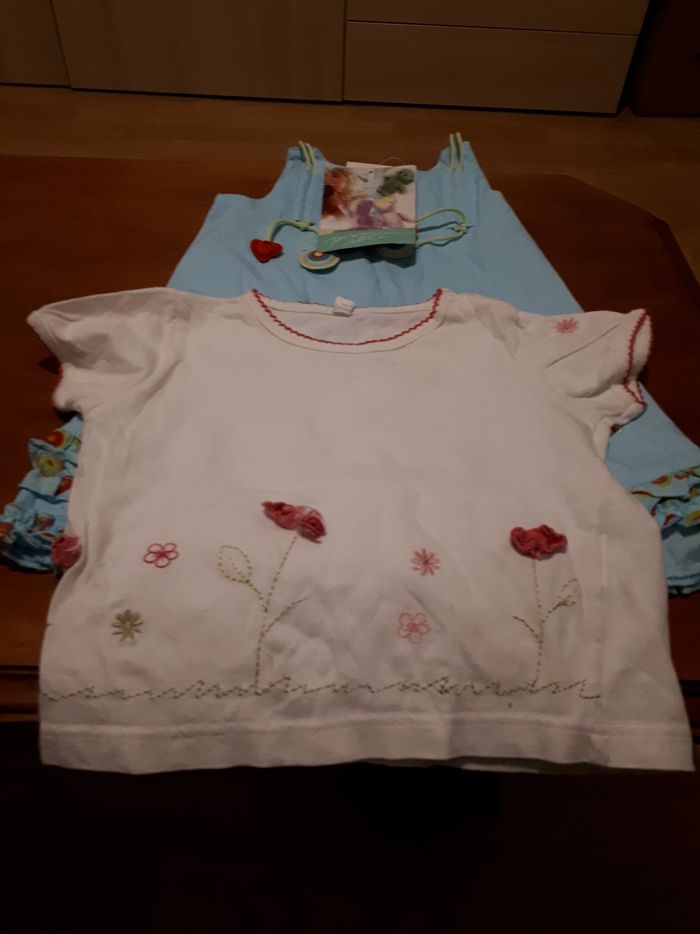Lot robe tee shirt été 12 mois