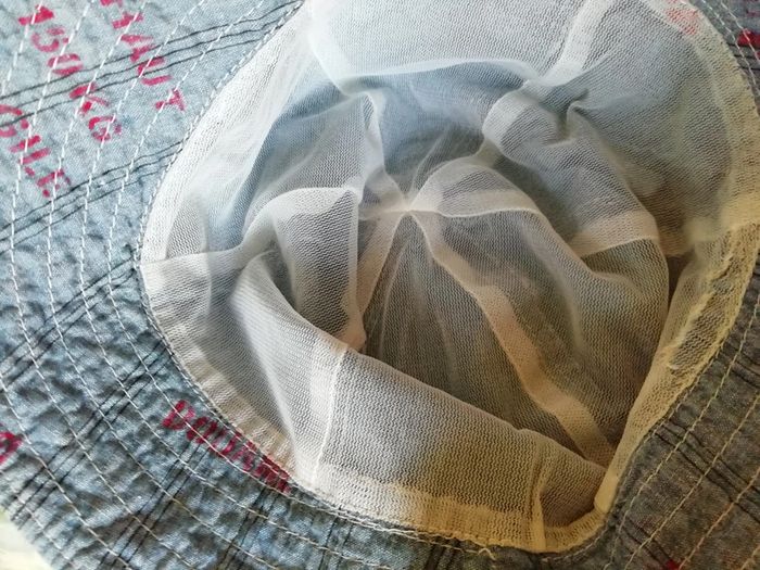 Chapeau hat bob printemps été jean toile imprimée écriture - photo numéro 3