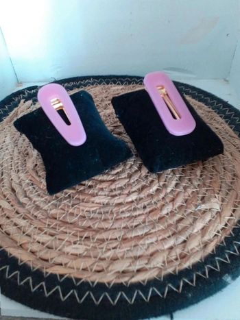 Barrette cheveux rose n°5