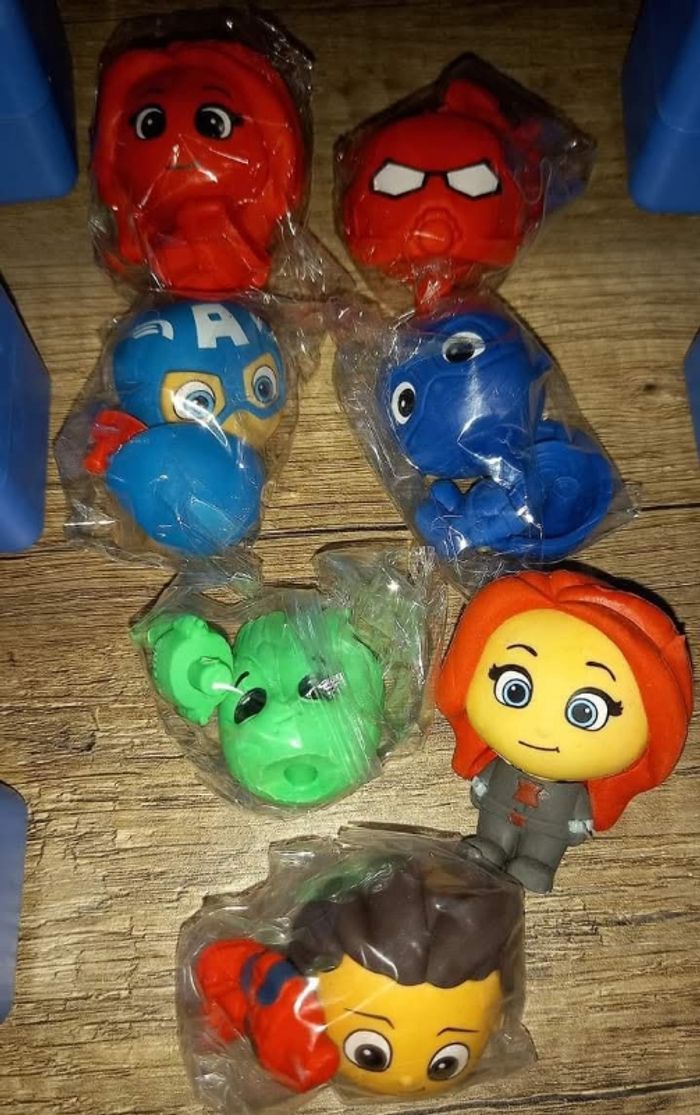Lot 7 figurines marvel puzzle palz neufs - photo numéro 4