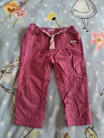 Pantalon Verbaudet fleurs 24 mois