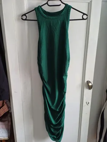 Robe tube vert sapin