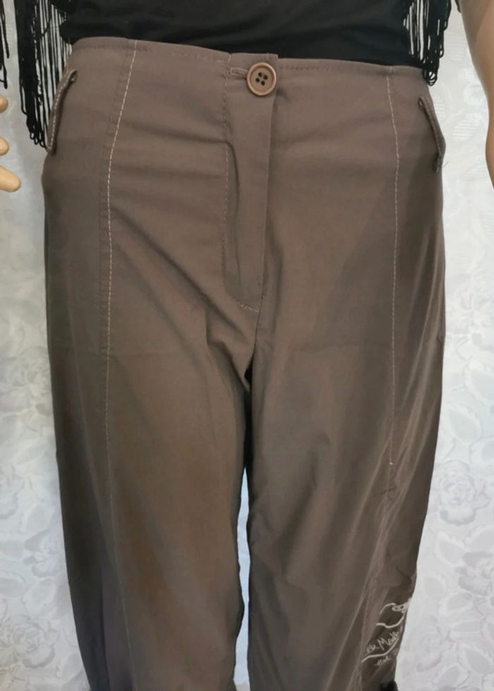 Pantacourt. Marron-taupe. Taille 36. La Mode Est À Vous - photo numéro 4