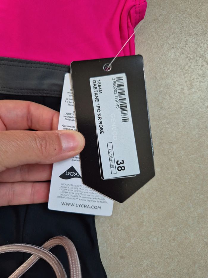 Maillot de bain piscine natation femme 38 neuf - photo numéro 3