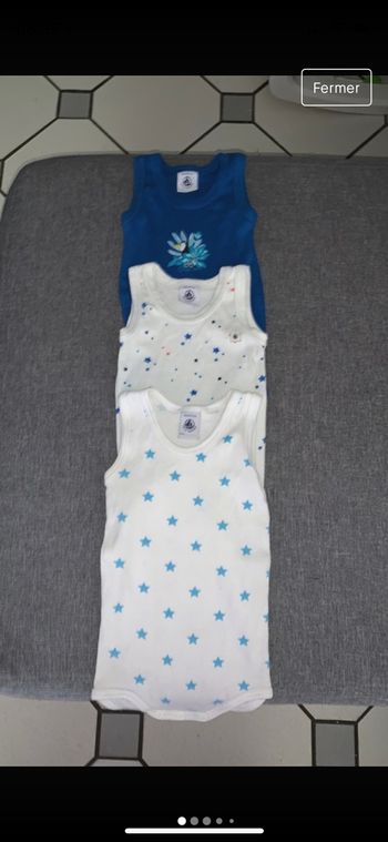 Lot de 3 bodies 6mois