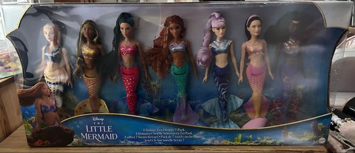 Coffret Barbie Disney La Petite Sirène – 7 sœurs sirènes – Neuf sous blister - photo numéro 2