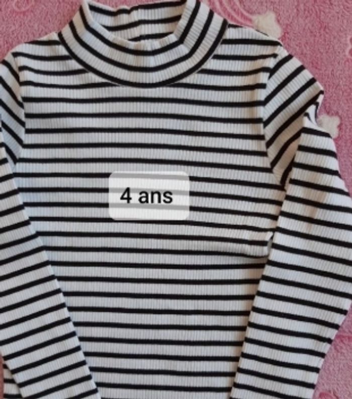 Tee-shirts col montant 4 ans