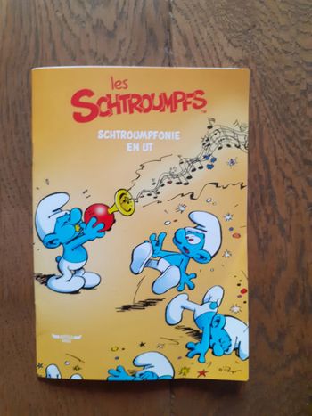 🍄BD feuillet Schtroumpfonie en Ut Peyo