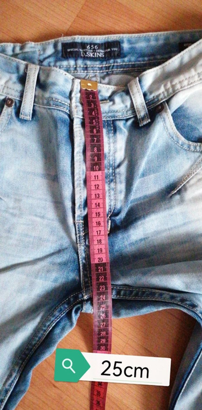 Jeans d.skins skinny délavé troué taille 28 - photo numéro 10