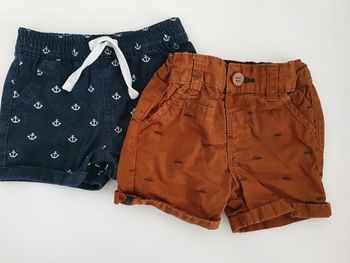 Lot 2 shorts taille 6 mois garçon Kiabi