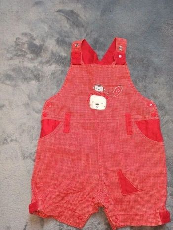 Salopette short 3 mois