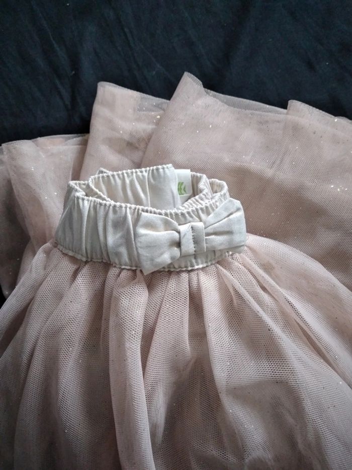 Magnifique jupe tulle beige avec pailette - photo numéro 5