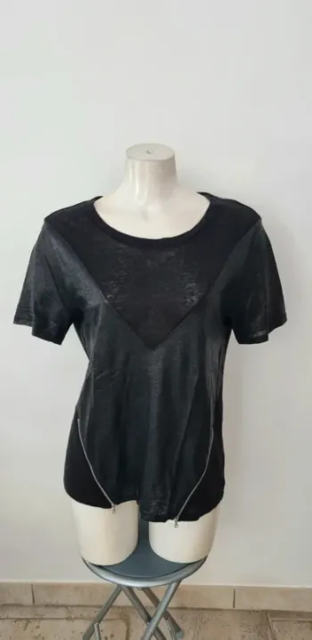 Tee-shirt sandro noir 38 lin