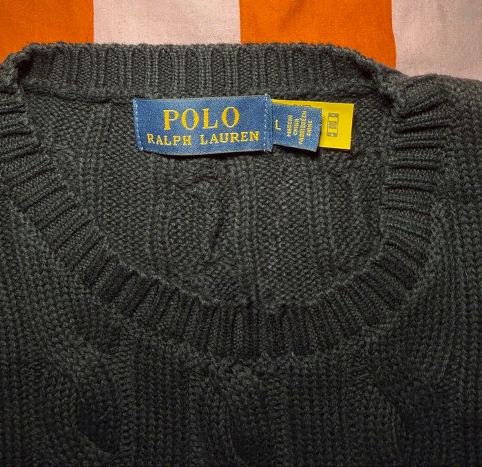 Pull Torsadé Ralph Lauren Neuf Taille L - photo numéro 4