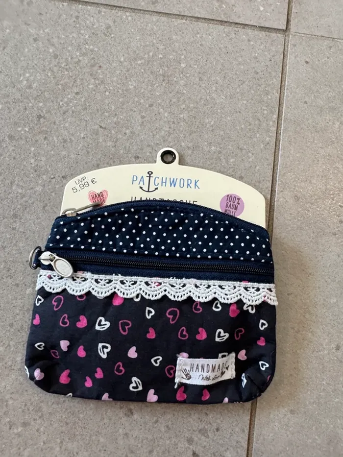 Petite pochette patchwork handtasche, neuve, 14*10cm
