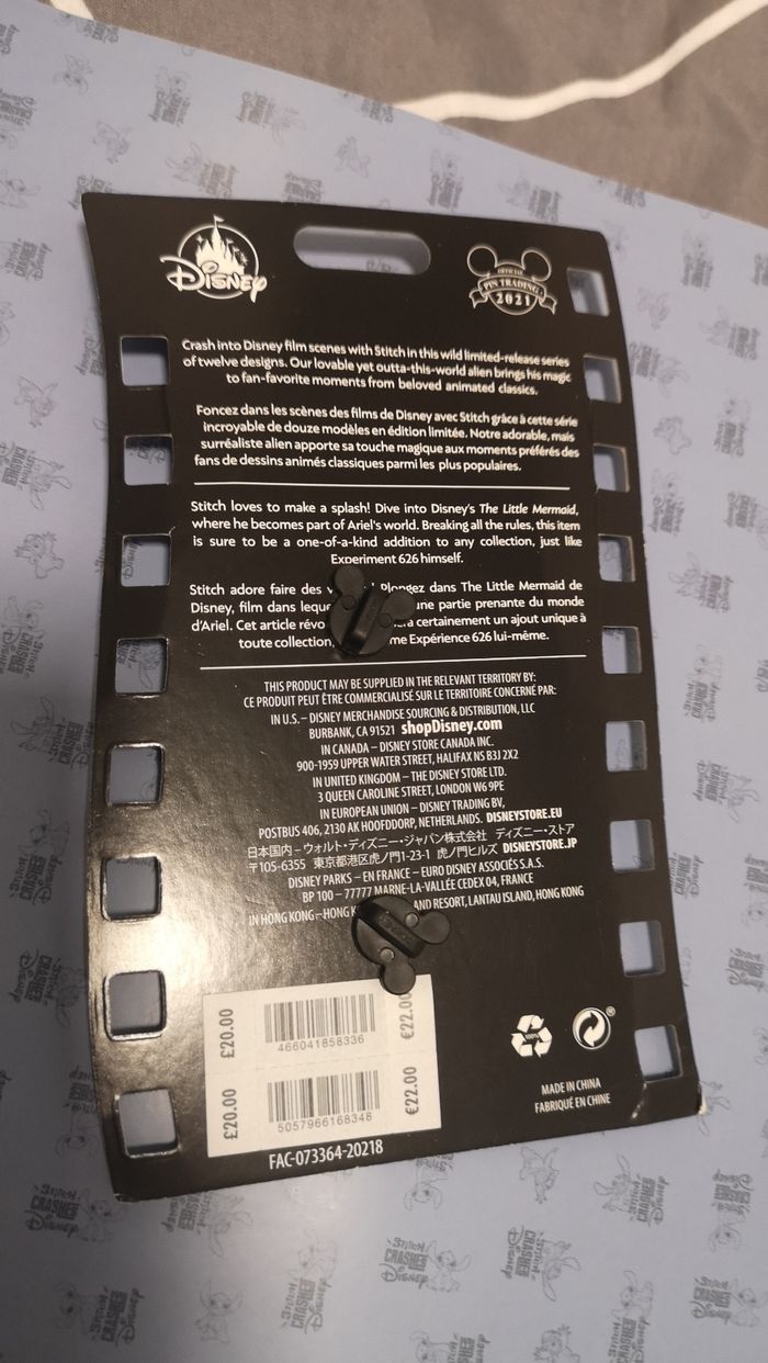 Pin's stitch crashes la petite sirène - photo numéro 2