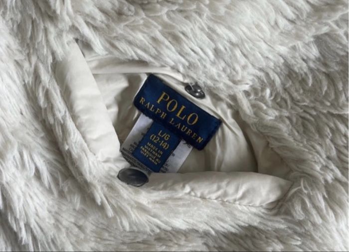 XXS 32 12/14ans Doudoune réversible chaude doublé crème écru Ralph Lauren authentique 2025 - photo numéro 4