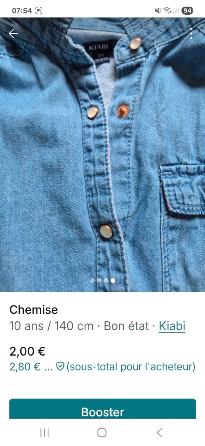 Chemise en jeans - photo numéro 4
