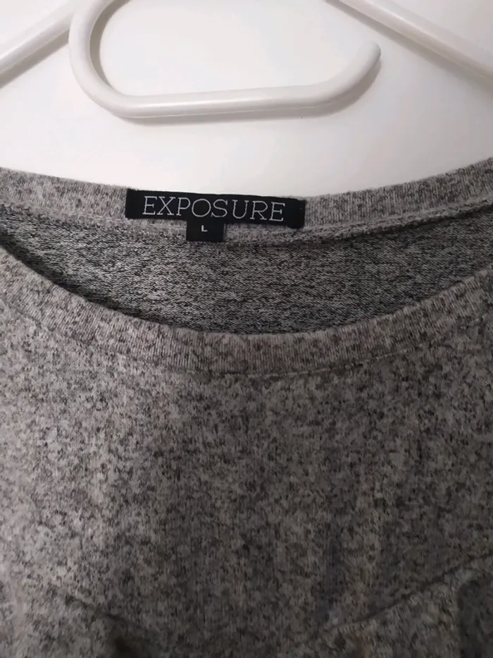 Pull gris - photo numéro 2