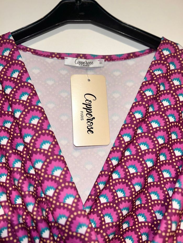 Robe rose/mauve Copperose – taille S – neuve avec étiquette - photo numéro 3
