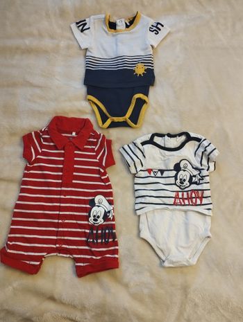 Lot été garçon 1 mois  