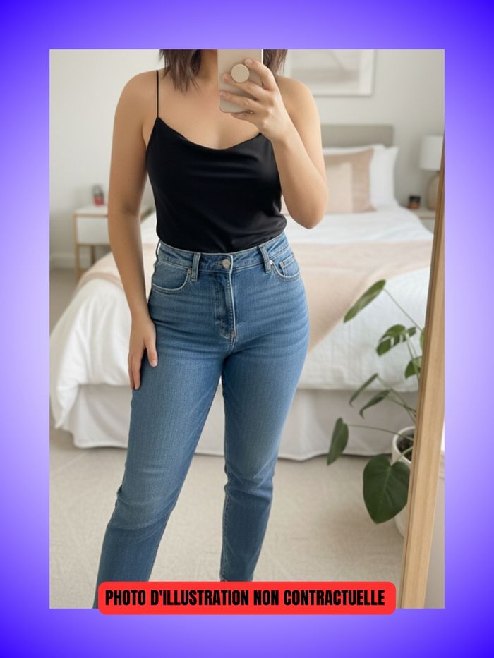 Débardeur Noir Basique – Bretelles Fines – Indispensable Toutes Saisons – Très Bon État - photo numéro 3