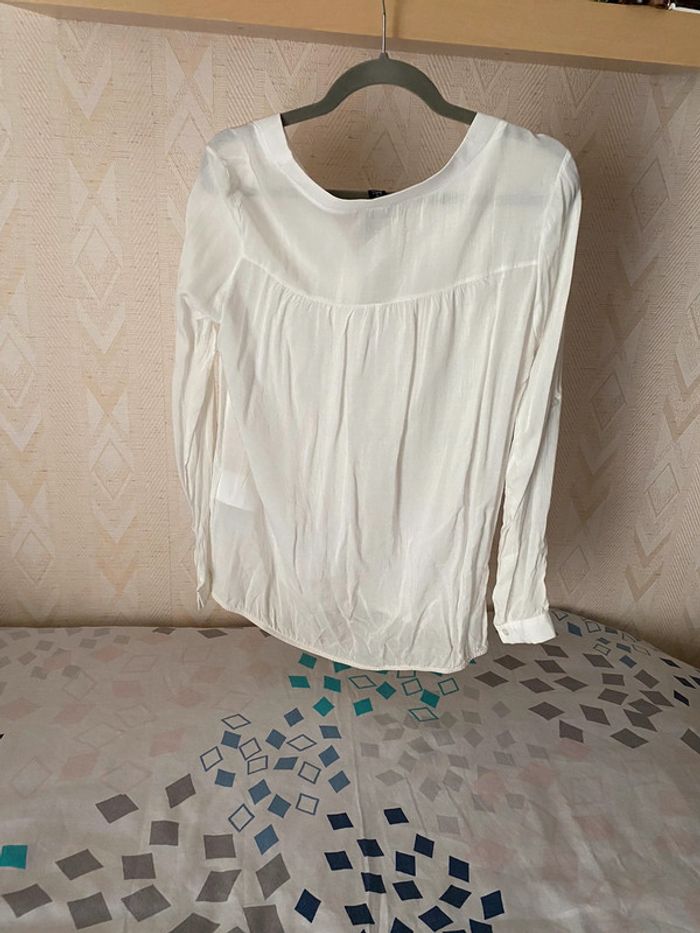 Superbe belle chemise blanche Amisu neuve avec étiquette taille M - photo numéro 7