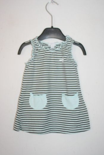 Robe Mexx rayée bleu ciel et chocolat