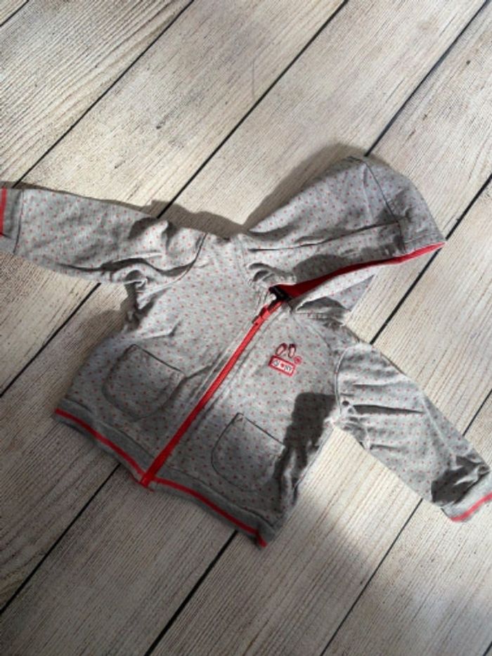 Veste zippée - 12 mois
