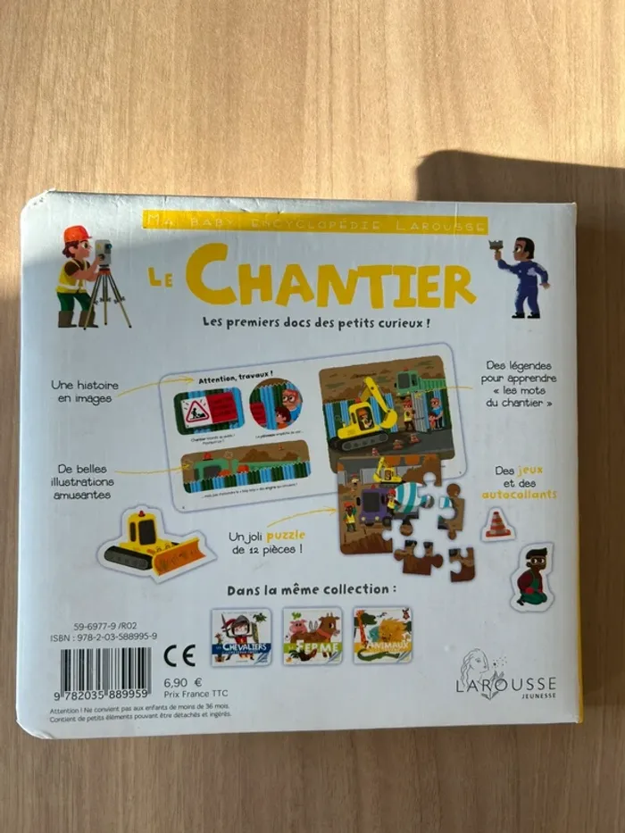 Livre le chantier ma baby encyclopédie Larousse - photo numéro 2