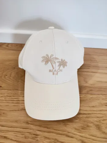 Casquette beige écru "beach" - Neuve - T.57