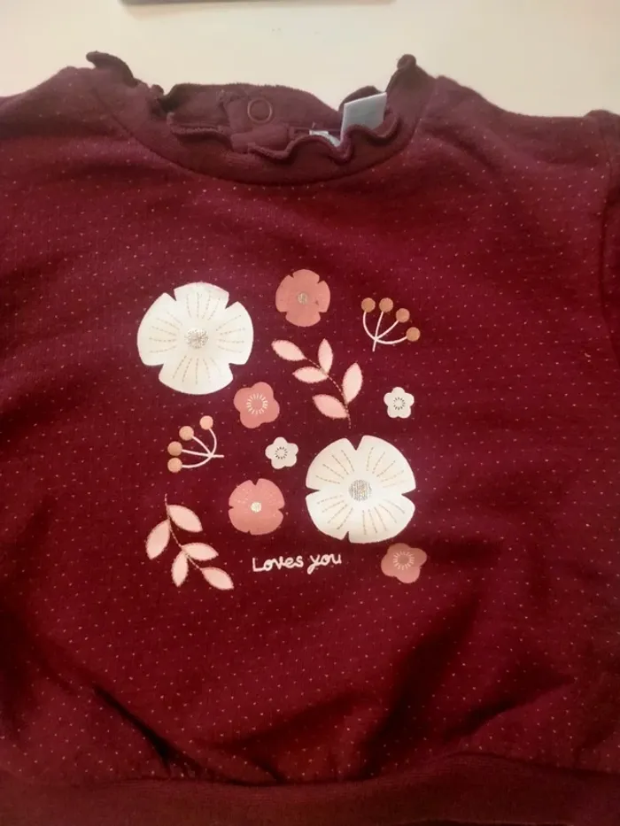 Pull bébé Obaïbi Taille 6 mois - photo numéro 3