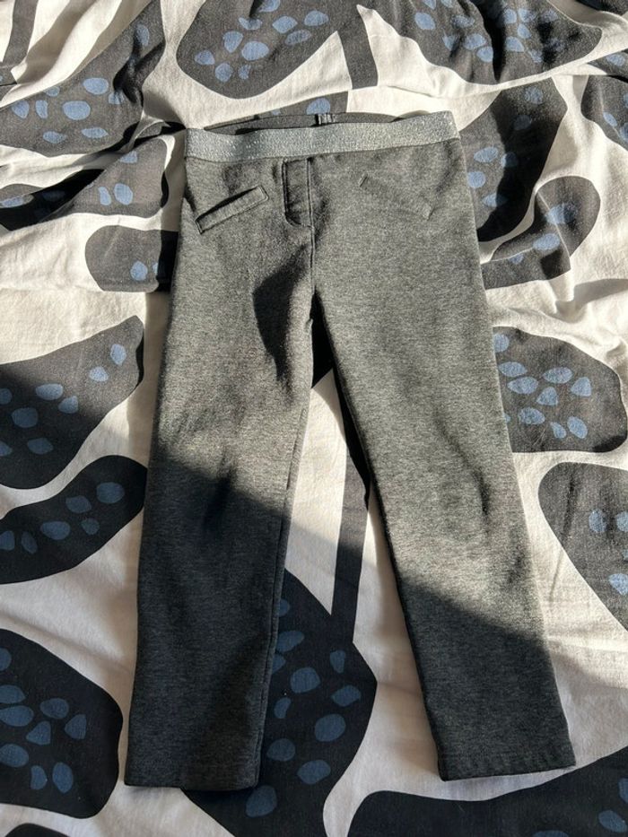 Pantalon gris élastique ceinture paillettes gemo 3 ans / 36 mois
