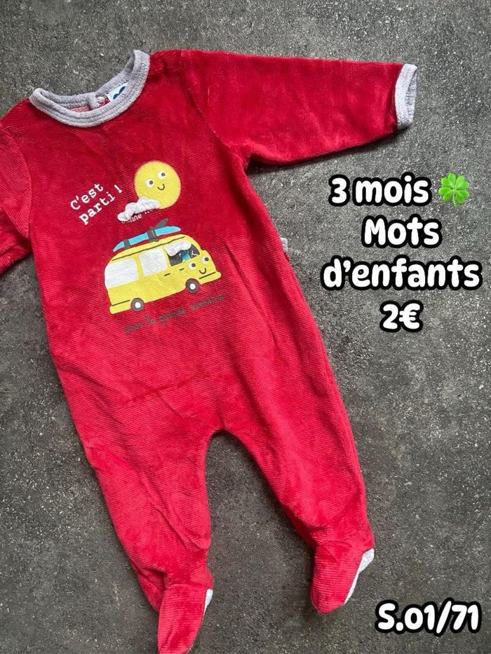 Pyjama 🍀 3 mois 🍀 Mots d’enfants