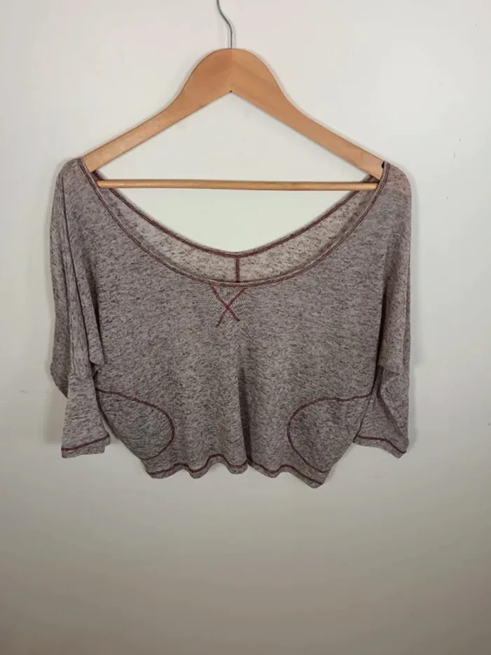 C31 blouse gris cache cache T2