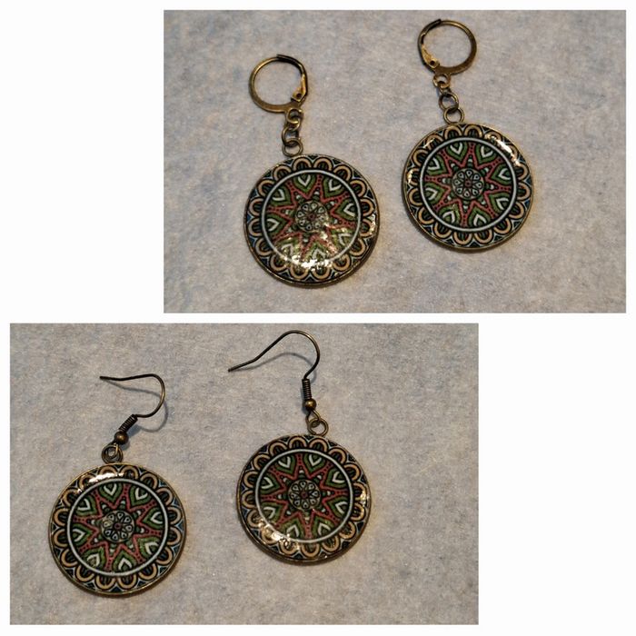 Boucles d'oreilles mandala