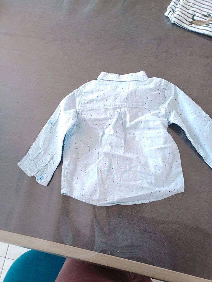 Chemise manches longues 74cm 12 mois - photo numéro 3