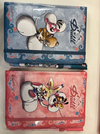Lot 2 carnets Diddl avec stylo Bleu et Rose / Mid 2026