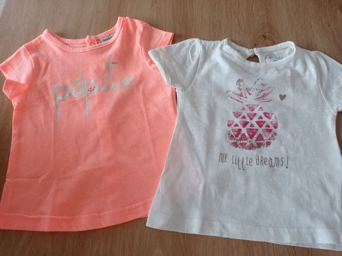 Lot de 2 t-shirts 6 mois