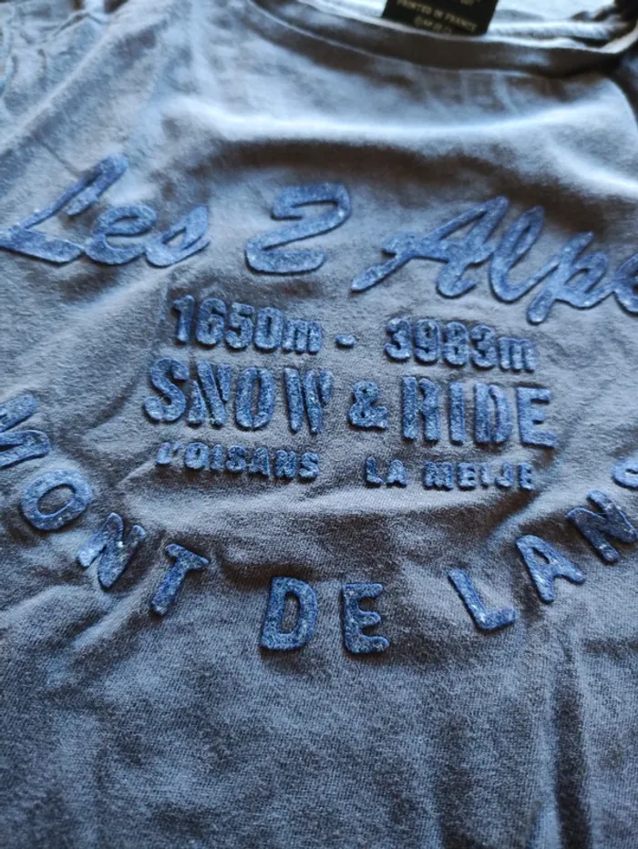Lot de deux tee-shirts manches courtes les 2 Alpes - photo numéro 3