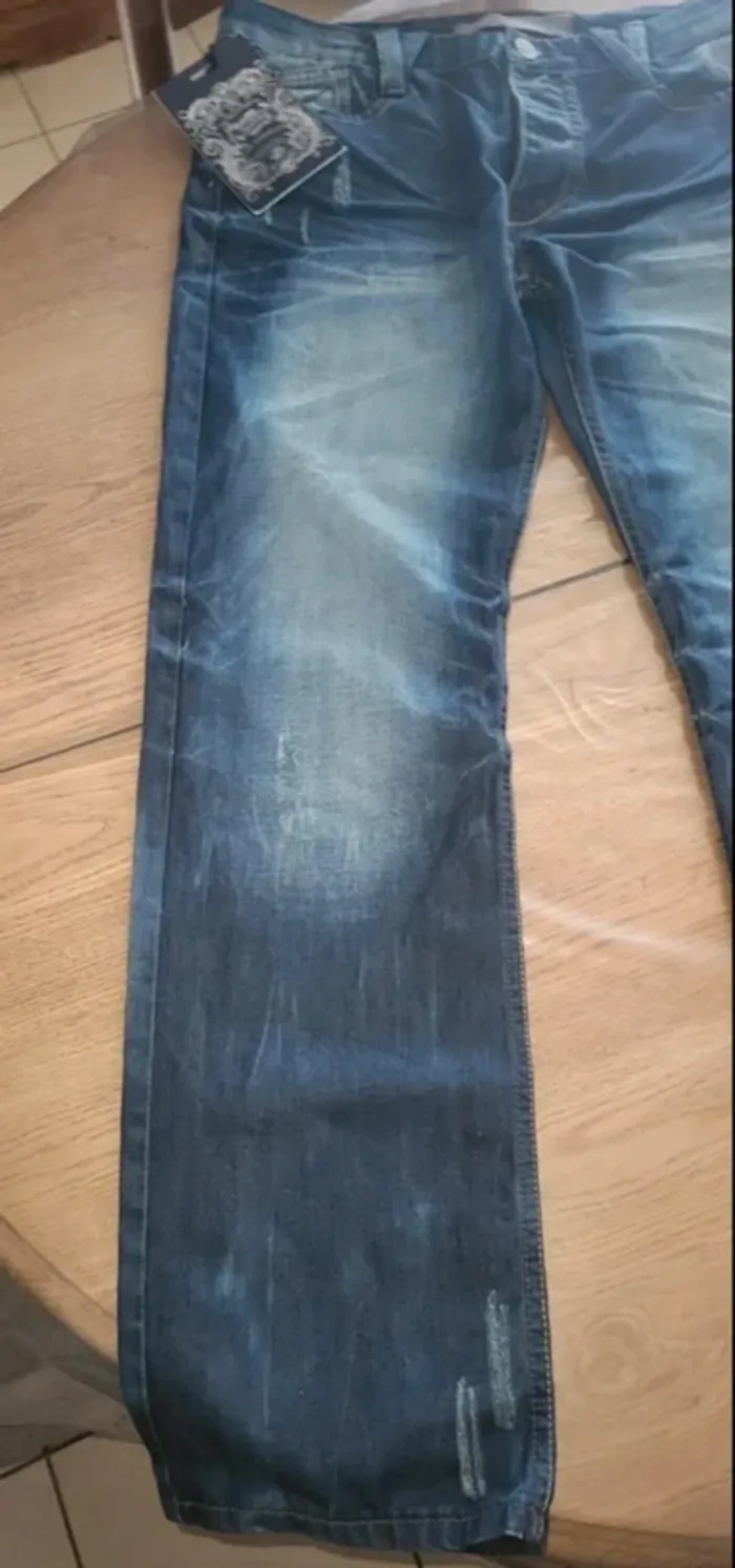 Jeans homme neuf Justing effet usé - photo numéro 3