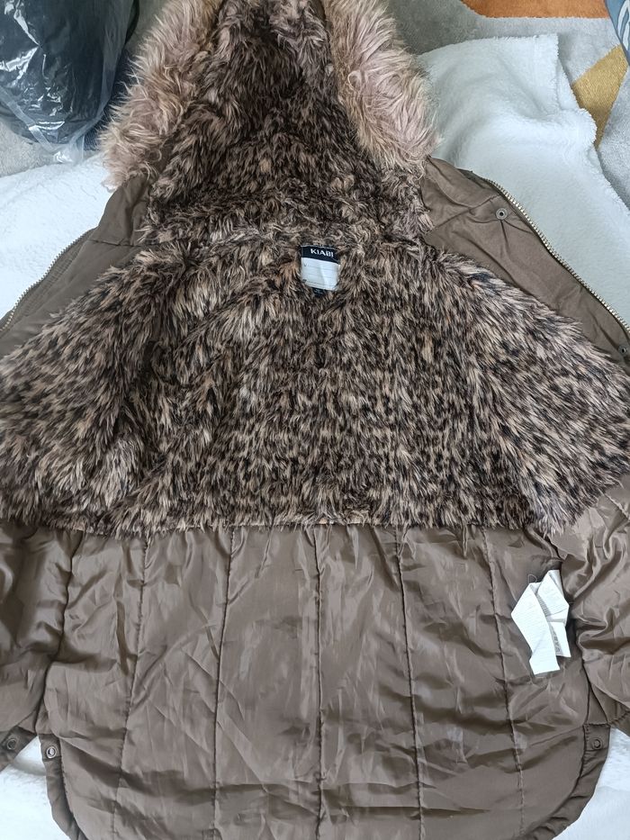 Parka à capuche kaki 12 ans kiabi - photo numéro 3